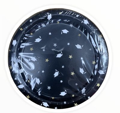Stars &amp; Caps Graduation Round 7&quot; Dessert Plates, 8ct