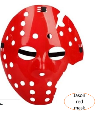 Jason mask red