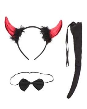 Devil Horn Headband &amp; Tail