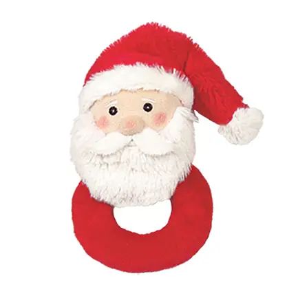 Lil' Santa Ring Rattle Christmas baby rattle 5.5 Inches. Lil' Santa Ring Rattle Christmas baby rattle 5.5 Inches.