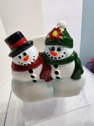 Ceramic Snowman Napkin Holder