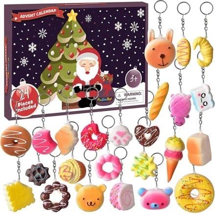 24 Pcs Adorable Keychain Christmas Advent Calendar Countdown 24 Pcs Adorable Keychain Christmas Advent Calendar Countdown