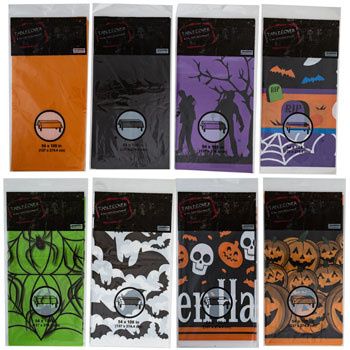 Halloween Plastic Tablecover 54x108 Halloween Plastic Tablecover 54x108