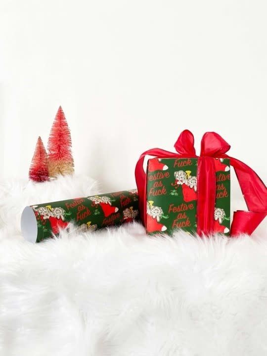 Festive as Fuck Wrapping Paper Sheet Festive as Fuck Wrapping Paper Sheet