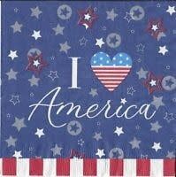 Patriotic Lunch Napkins 18ct