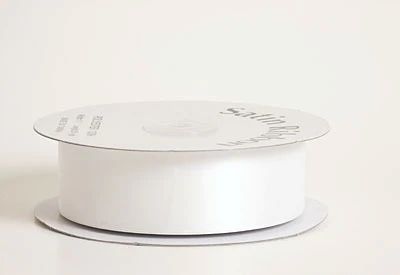 1/4 Inch White Satin Ribbon 100 Yards