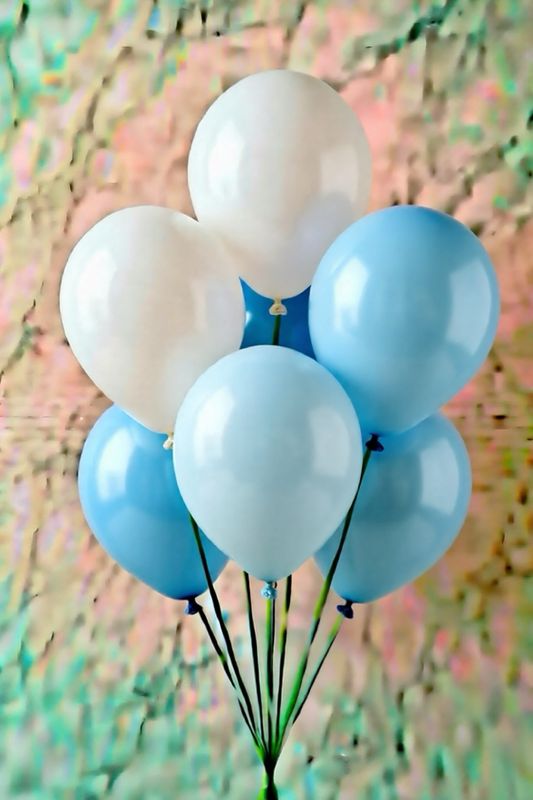 7 COUNT  ASST LATEX BALLOONS