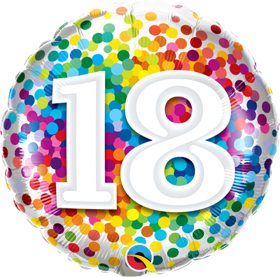 18 RAINBOW CONFETTI