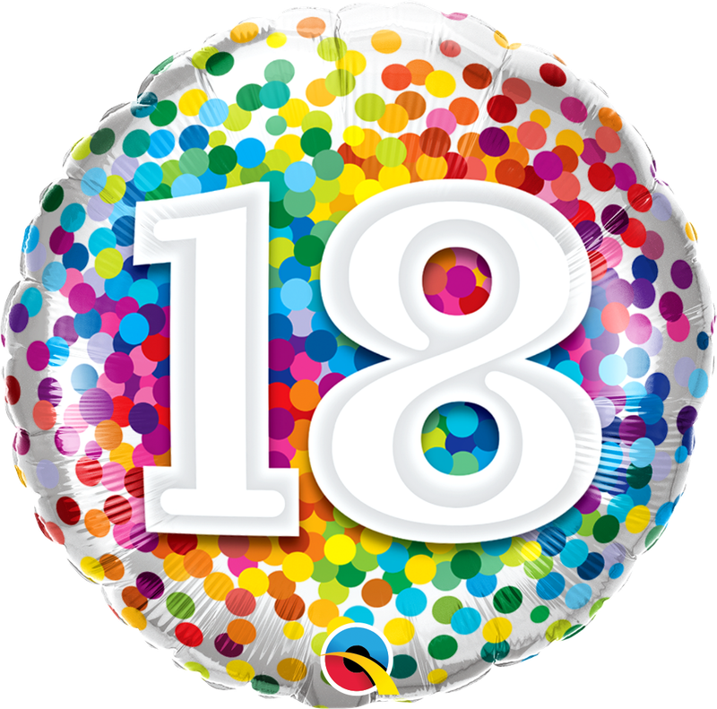18 RAINBOW CONFETTI