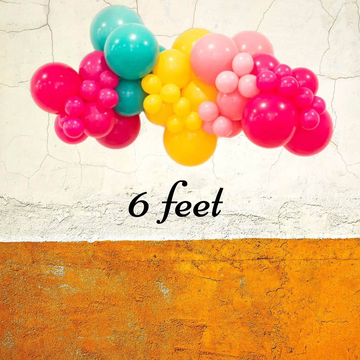 6 feet balloon garland, Color: white