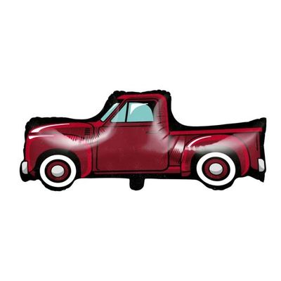 BALLOON 10/1CT SHAPED VINTAGE RED TRUCK BALLOON 10/1CT SHAPED VINTAGE RED TRUCK