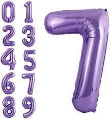 7 PURPLE NUMBER BALLOON 7 PURPLE NUMBER BALLOON