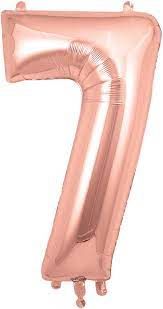 7 ROSE NUMBER BALLOON 7 ROSE NUMBER BALLOON