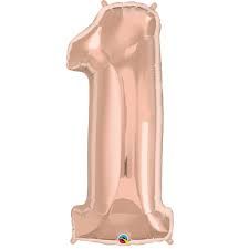 NUMBER ONE ROSE GOLD 34" BALLOON