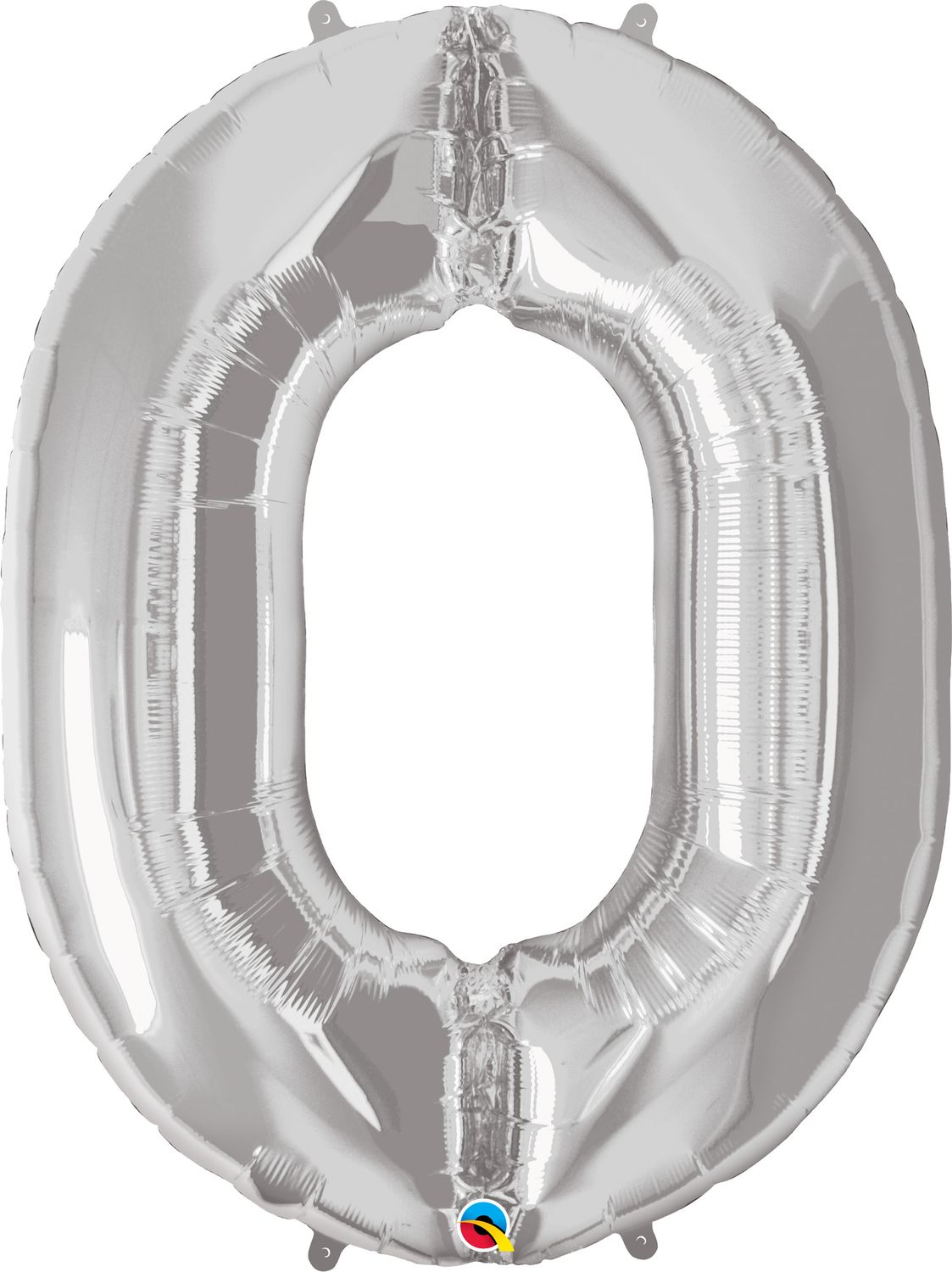 NUMBER ZERO SILVER 34" BALLOON FOIL