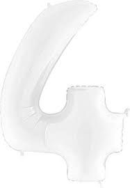 4 NUMBER WHITE 34 INCH 4 NUMBER WHITE 34 INCH