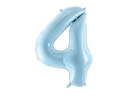 4 NUMBER BABY BLUE 34 INCH 4 NUMBER BABY BLUE 34 INCH
