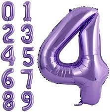 4 NUMBER PURPLE 34 INCH 4 NUMBER PURPLE 34 INCH