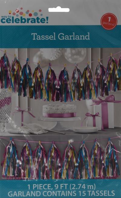 MULTI- COLOR Tassel Garland