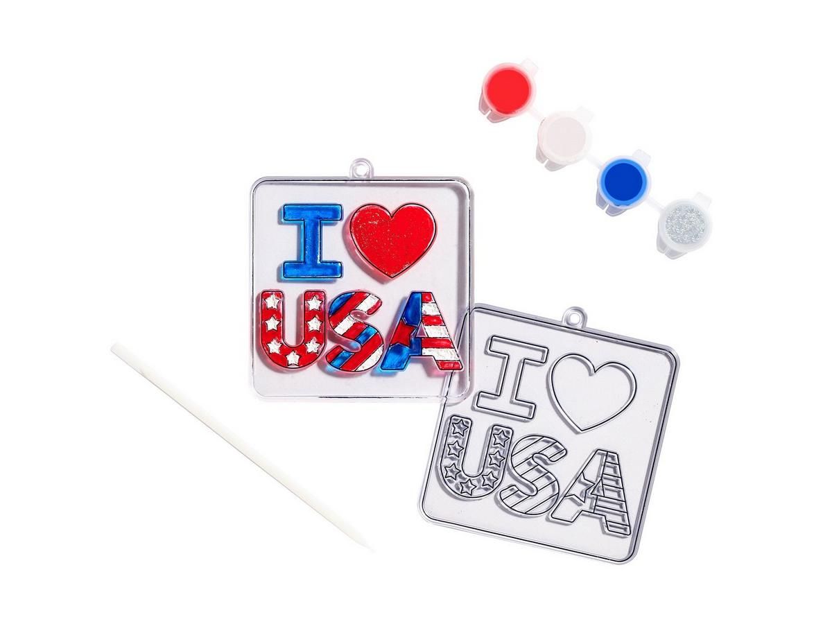 USA SUNCATCHER 4TH OF JULY CRAFTS MAKES 2