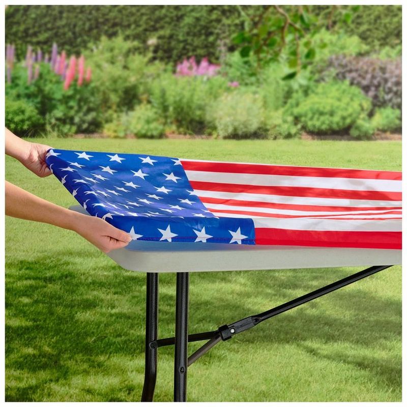 Stars &amp; Stripes Fitted Tablecloth