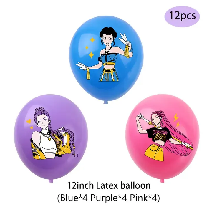 Daemon hunters 12ct 12 inch latex balloons