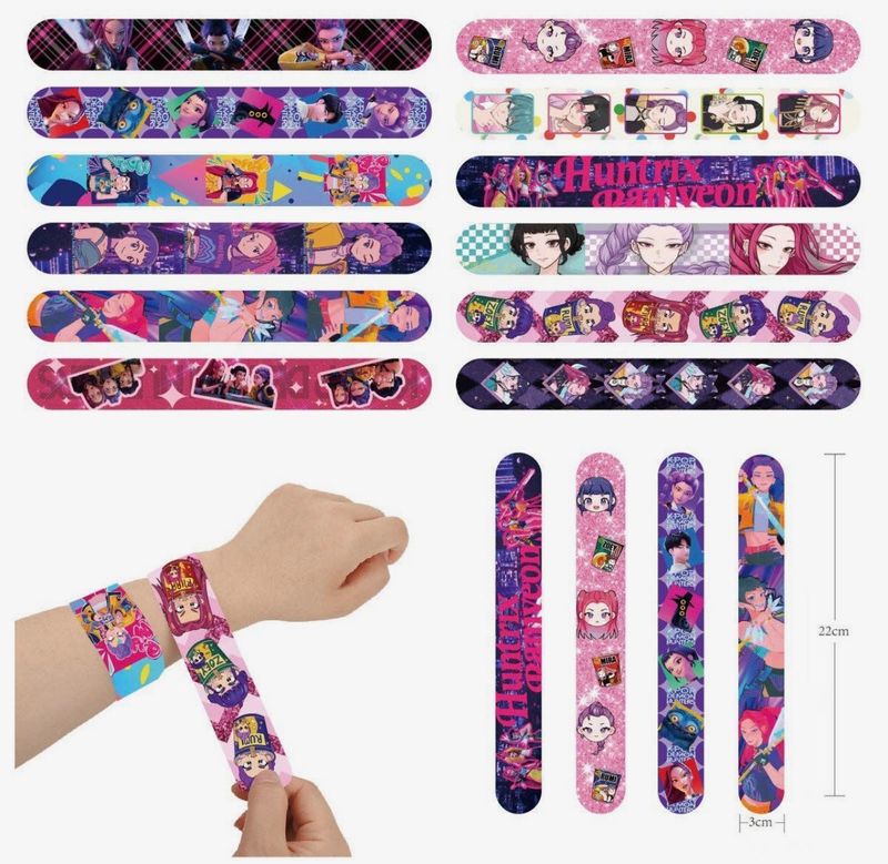 K-POP DEAMON HUNTERZ SLAP BRACELET CHARACTERS