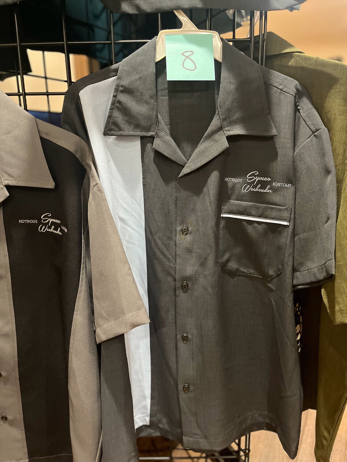 Embroidered button-up #8