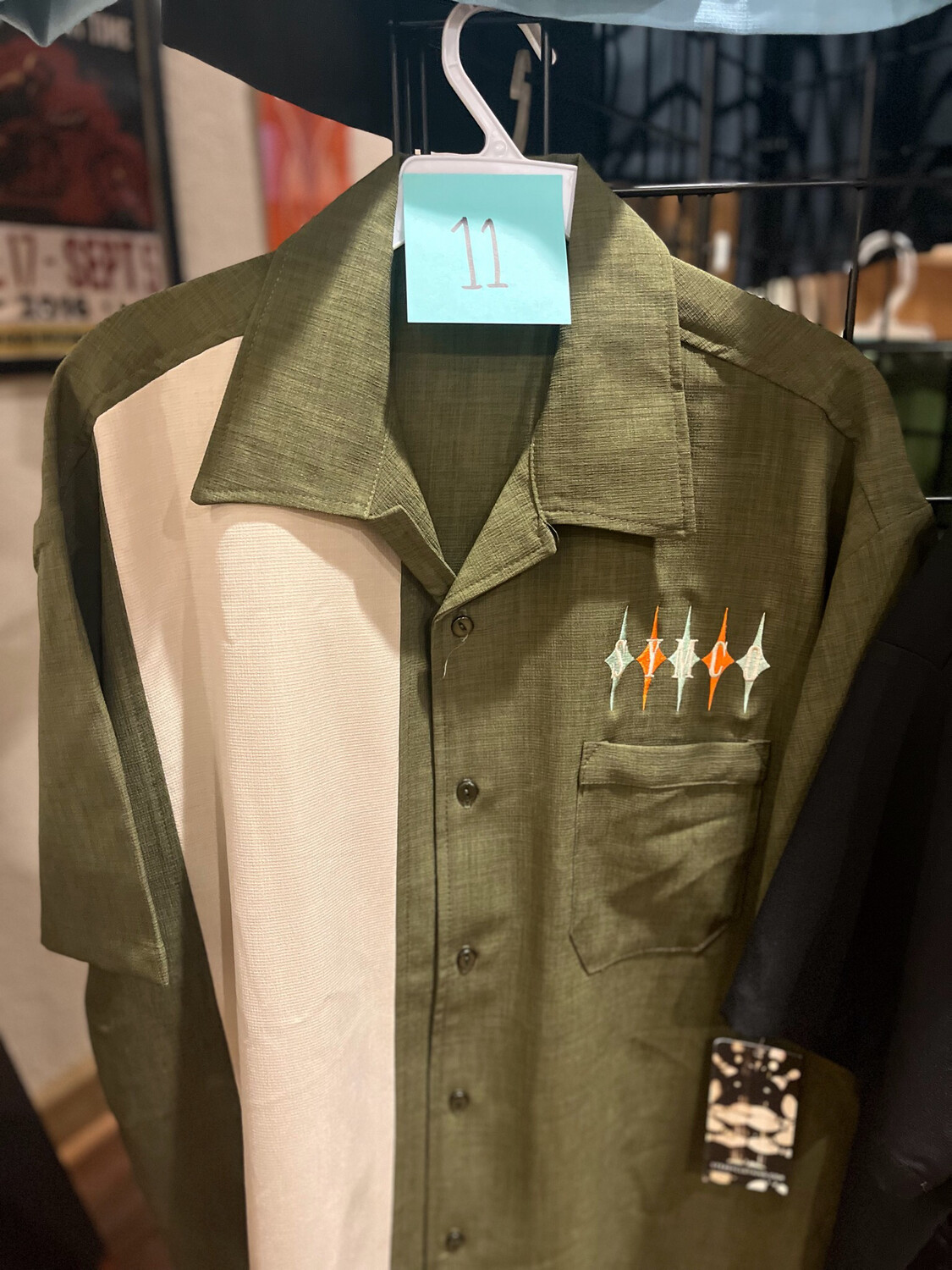 Embroidered button up *11