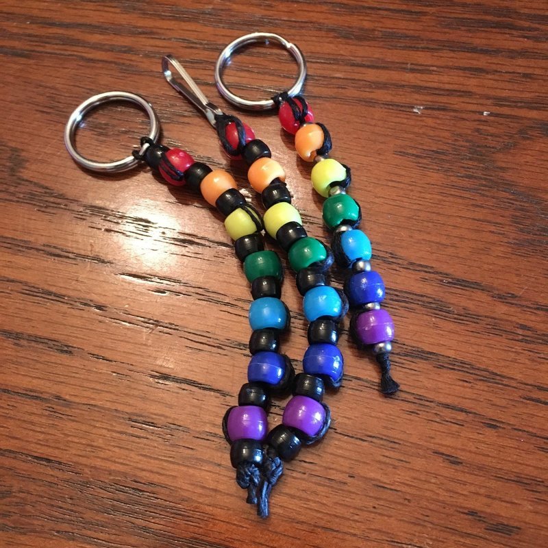 The Rainbow Moment Keychain - Black