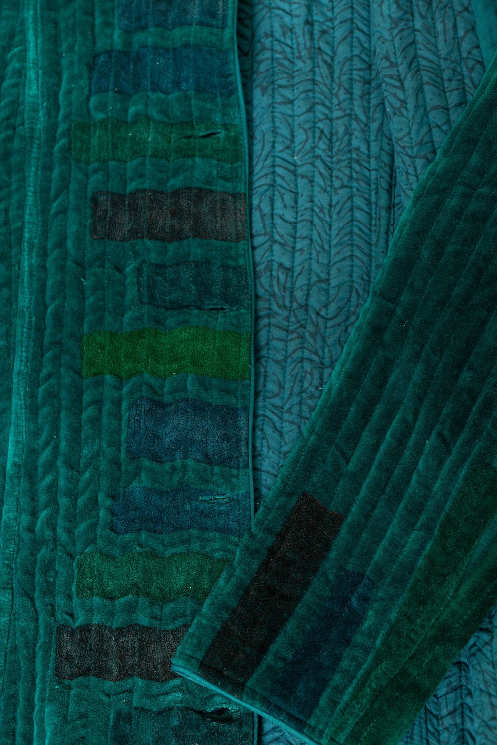 Giacca Guru ottanio, serie velluto, taglia: M (spalle 39-lungh.69)