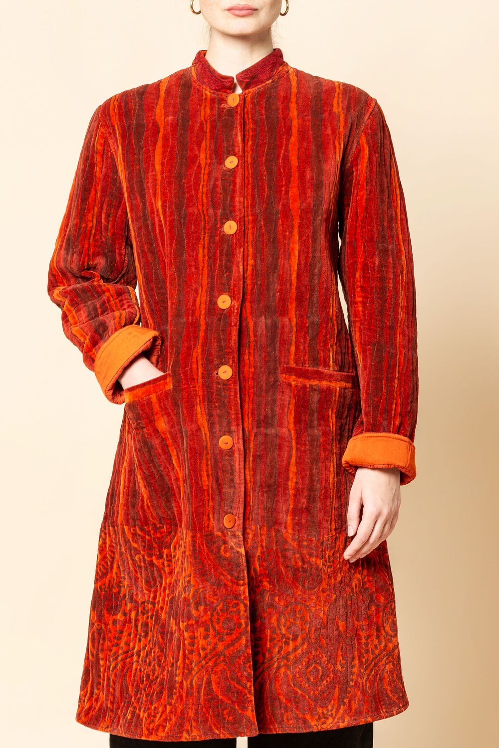 Cappottino Guru rosso, serie velluto