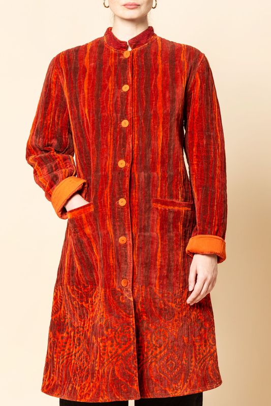 Cappottino Guru rosso, serie velluto