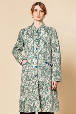 Cappottino Guru verde, serie velluto colore verde