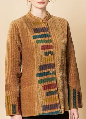 Giacca Guru cammello, serie velluto