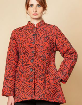 Giacca Guru trapunta, serie canvas rosso