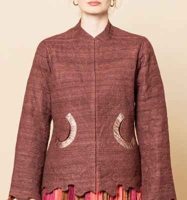 Giacchina elegante color ruggine