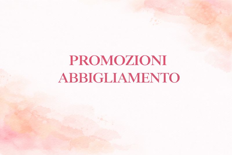 Promozioni Abbigliamento