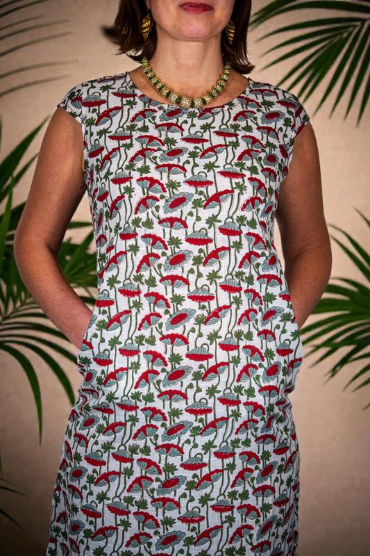 Ecru Cotton City Dress