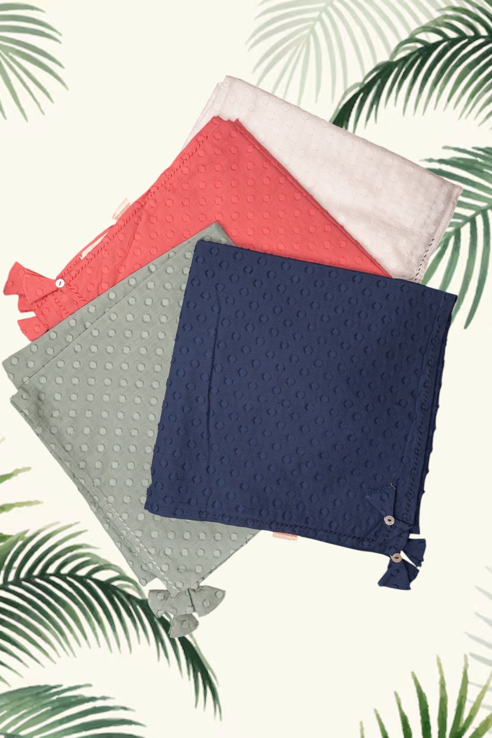 Foulard cotone operato