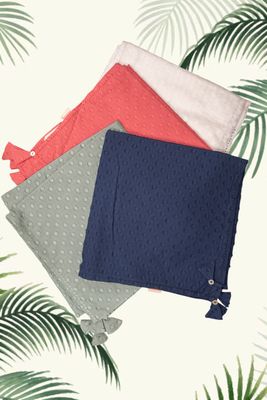 Foulard cotone operato