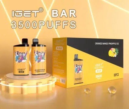 full box  IGET Bar Orange Mango Pineapple Ice - bulk Deal