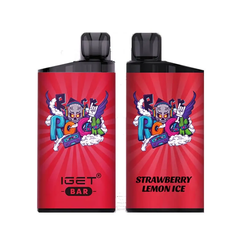 full box  IGET Bar Strawberry Lemon Ice - bulk Deal