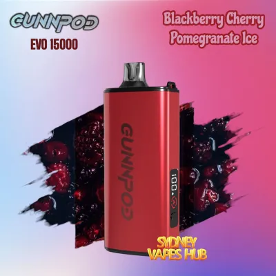 Gunnpod EVO BlackBerry Cherry Pomegranate ice 15000