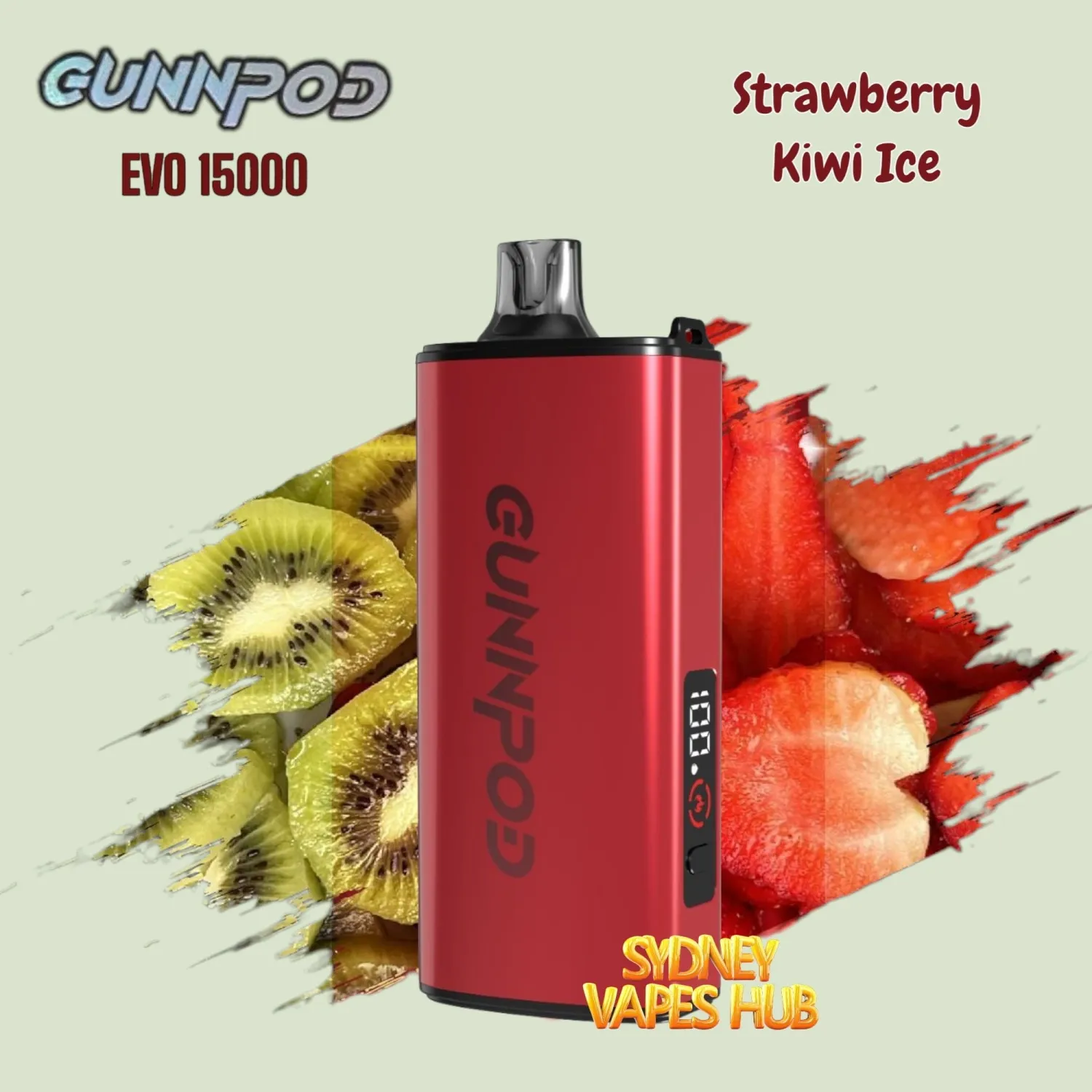 Gunnpod EVO Strawberry Kiwi Ice 15000