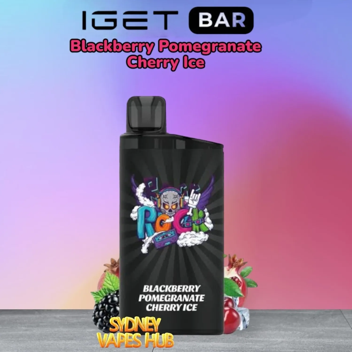 IGET Bar 3500 Blackberry Pomegranate Cherry Ice