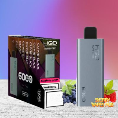 HQD Cuvie Slick 6000 Raspberry Grape x10