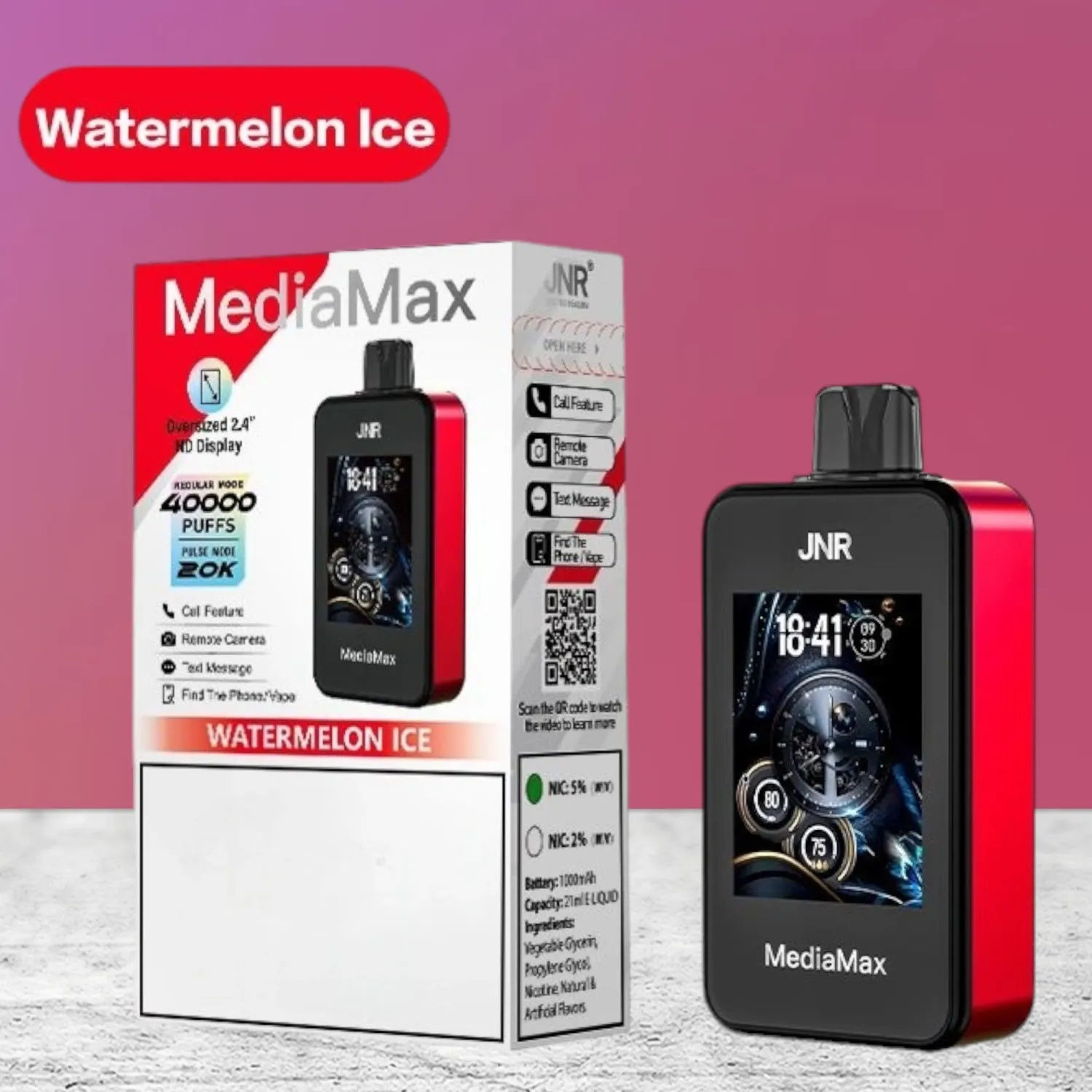 JNR MediaMax Watermelon Ice