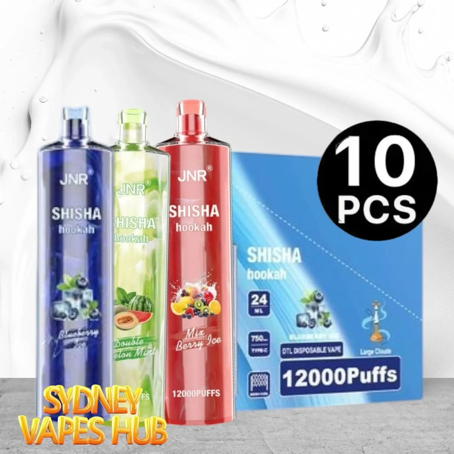 JNR ShiSha 12000 Puffs 10 Pack