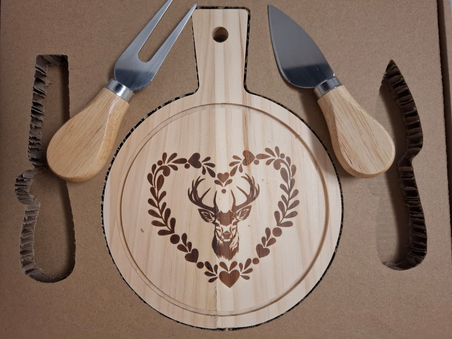 Set tagliere in legno